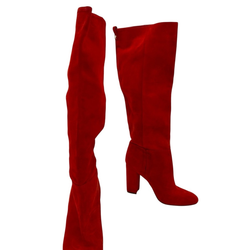 Sam Edelman Tall Red Suede Boots